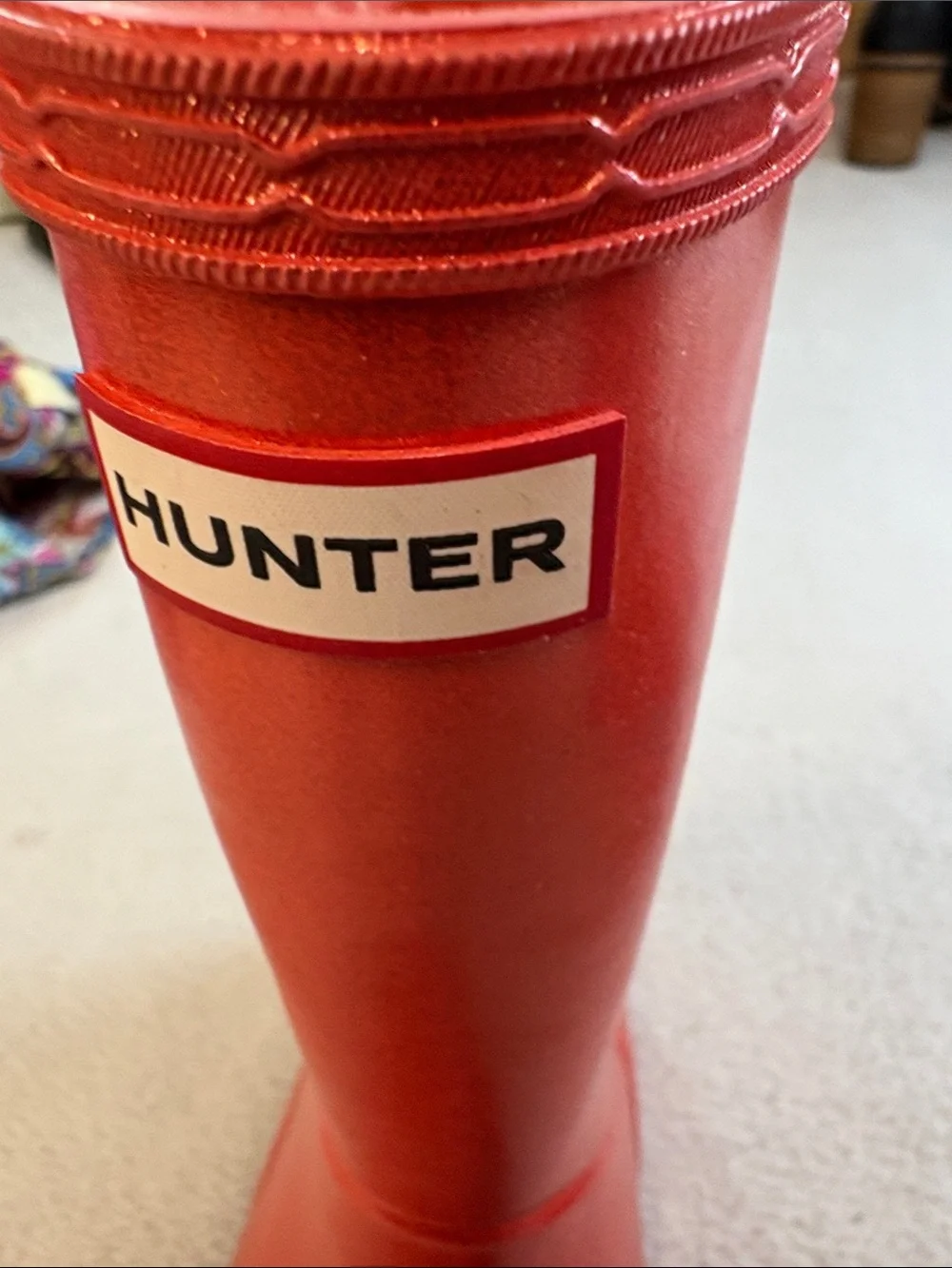 Hunter Kids orange red gloss